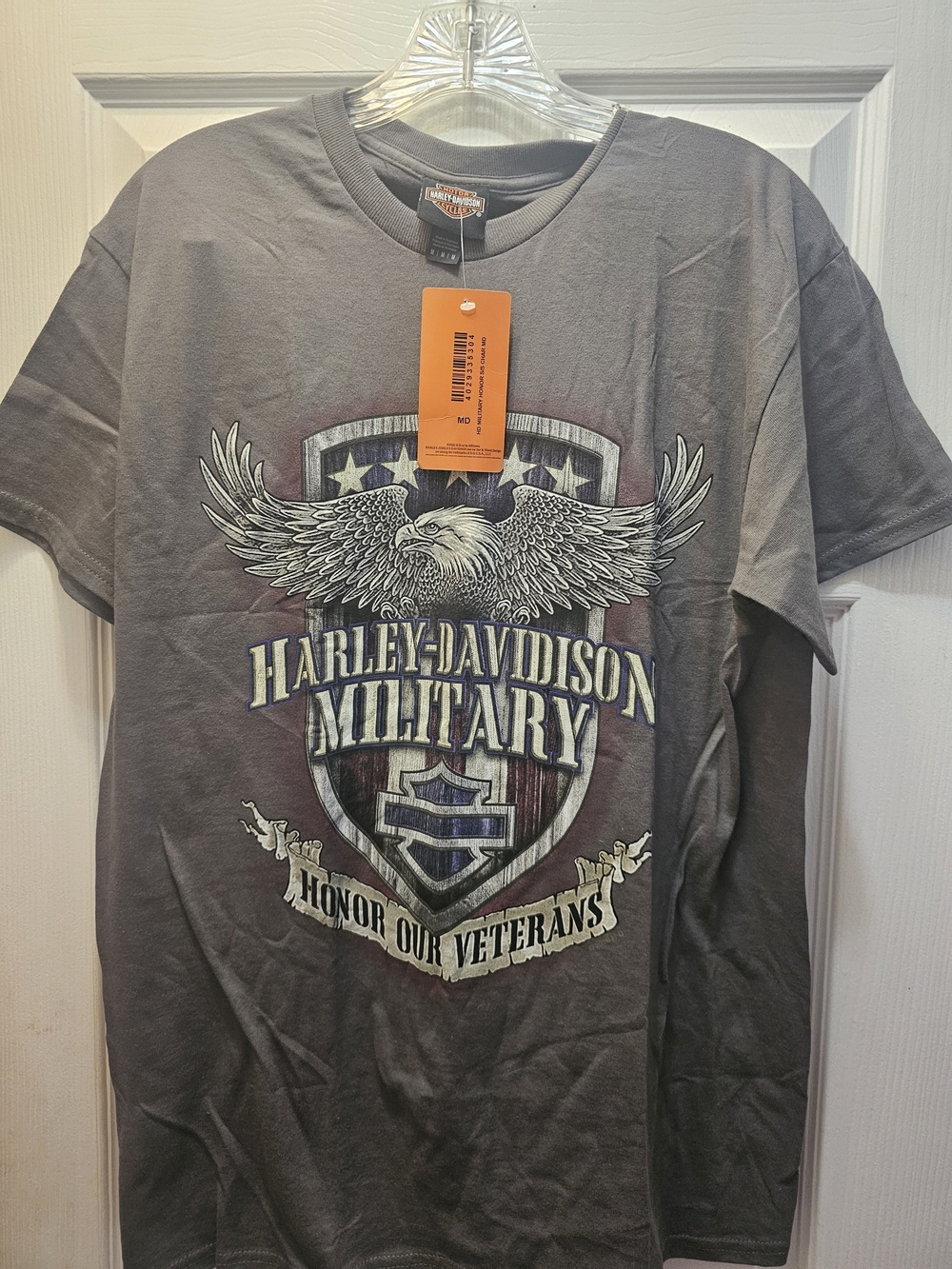 Harley-Davidson Gray Military Eagle Graphic Tee
